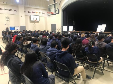 On February 15, 2023, Preuss students attended the Poetry Assembly in the Walton Center.
