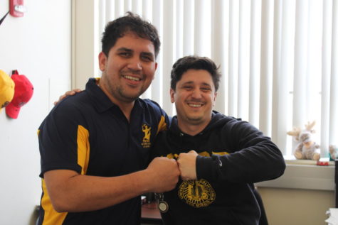 Mr. Arias (left) and Mr. Arana (right) will continue to celebrate their friendship fostered at Preuss.