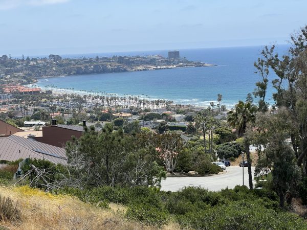 View of La Jolla Cove in San Diego, California.