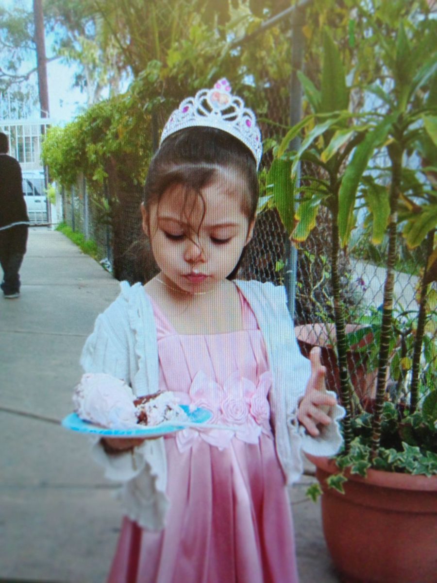 Ashley Lopez (24) dressed as a princess.