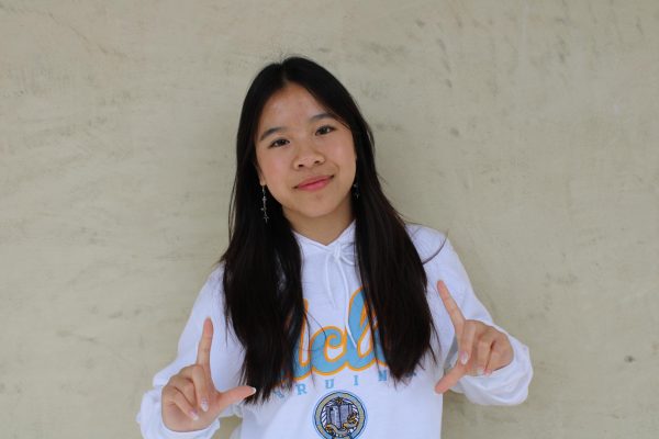 Vy Thai (24) represents UCLA, the college she will be attending in fall. 