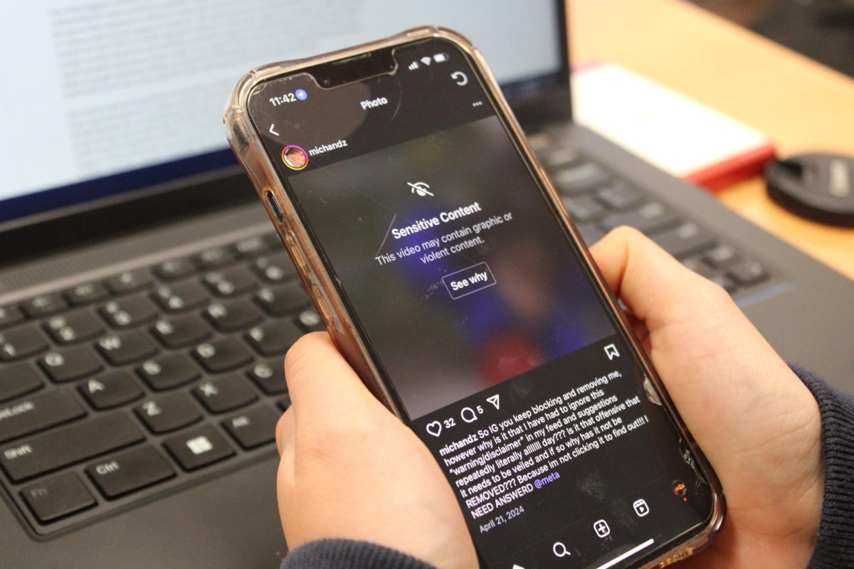 Preuss student views sensitive content on Instagram