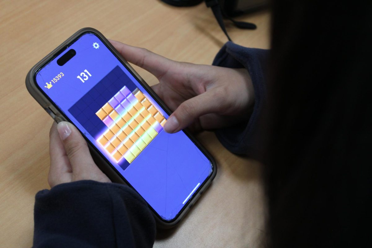 Student Playing Block Blast