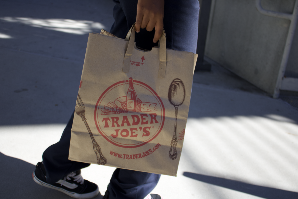Student coming back from Trader Joes after losing SNAP benefits. 