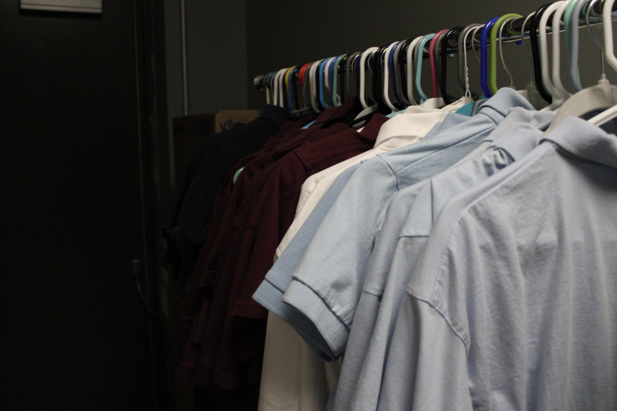Clothes collected by the clothing drive.