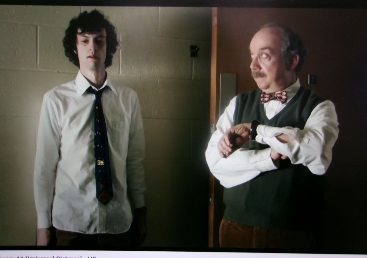 Scene in the Holdovers movie. 
