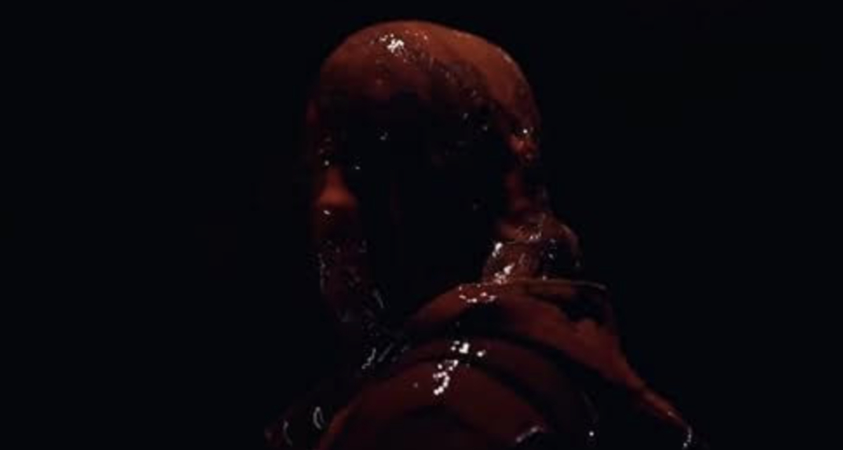 Scene in the movie where Simon is covered in blood. 