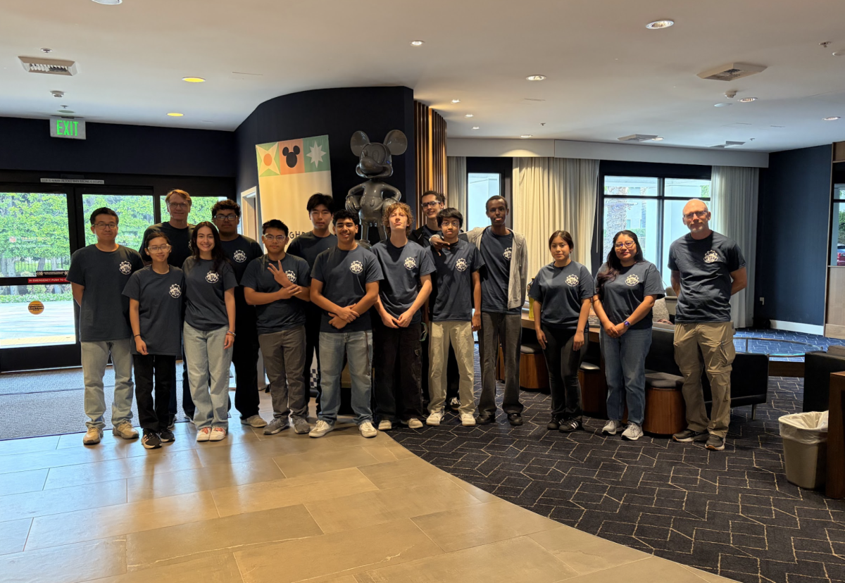 Student gathered at the Preuss Robotics