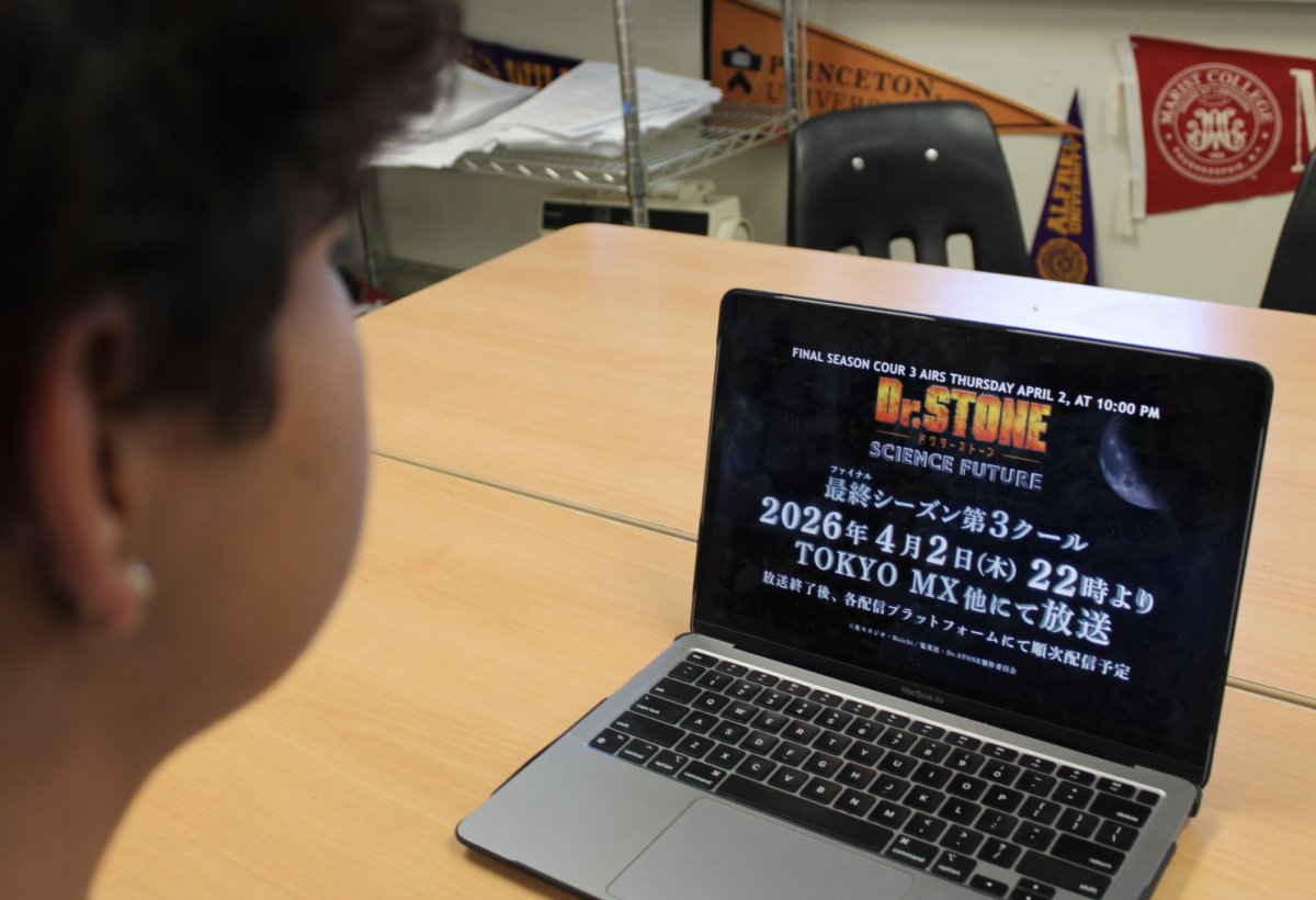 Student watching Doctor Ston.