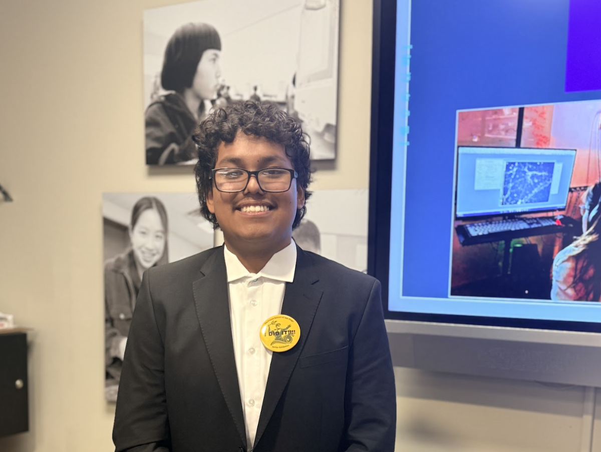 Hector Vargas after his Senior Exhibition