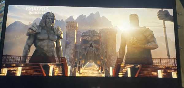 Student watching Masters of The Universe.